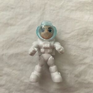 Astronaut Blue White Face Shield Figure Collectible